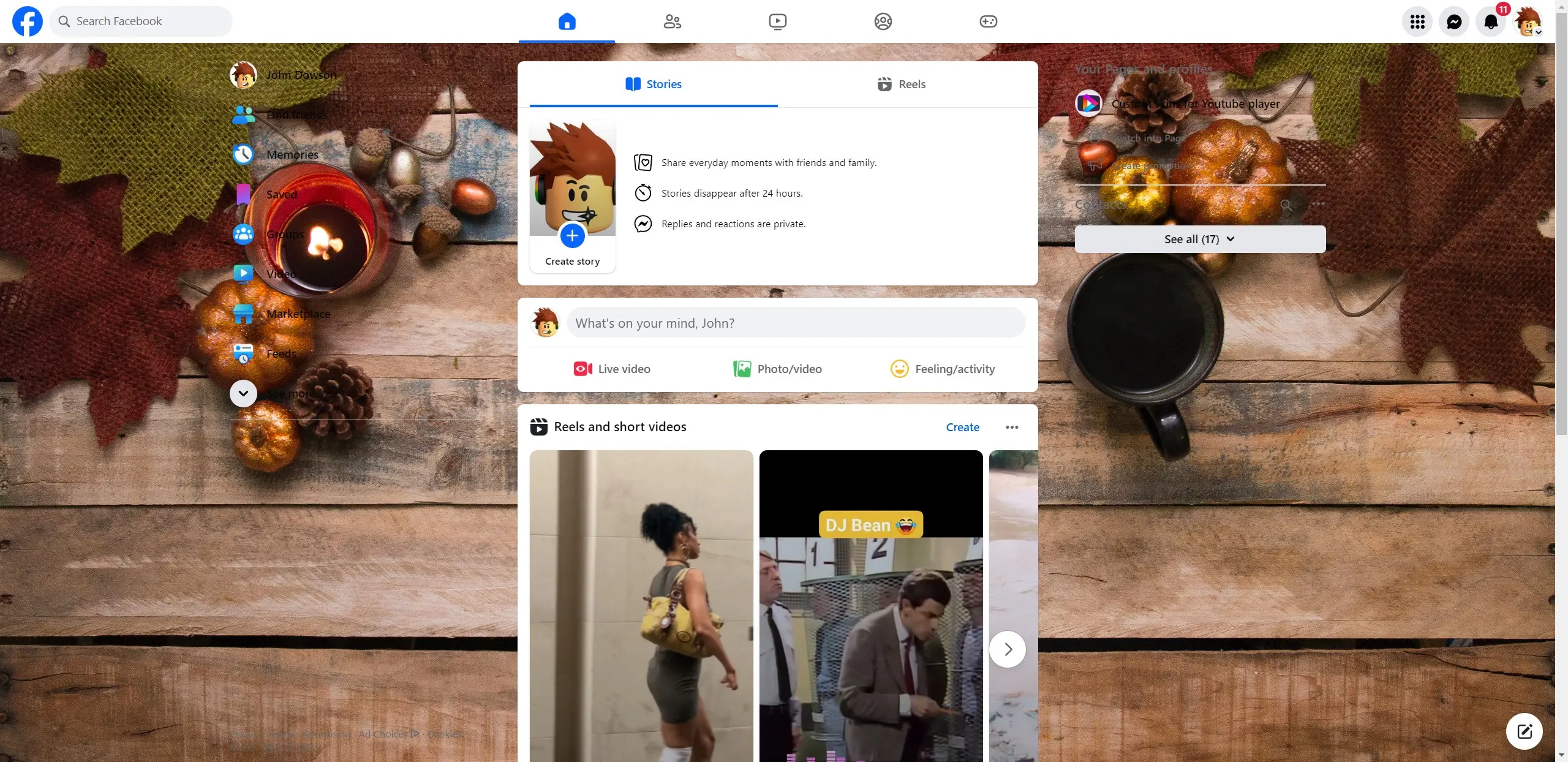 Thanksgiving screenshot of Holidays